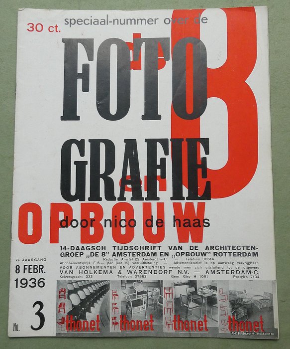 Nico de Haas / De 8 & Opbouw - 'Speciaal nr. over de Fotografie' - 1936