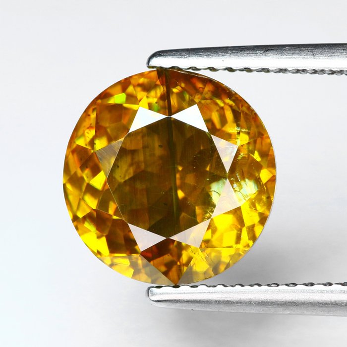 黄色 闪锌矿  - 6.78 ct - 国际宝石研究院（IGI） - 绿色