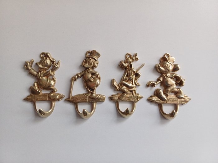 Figur - Wieszaki Donald, Goofy, Mickey, Scrooge -  (4) - Messing