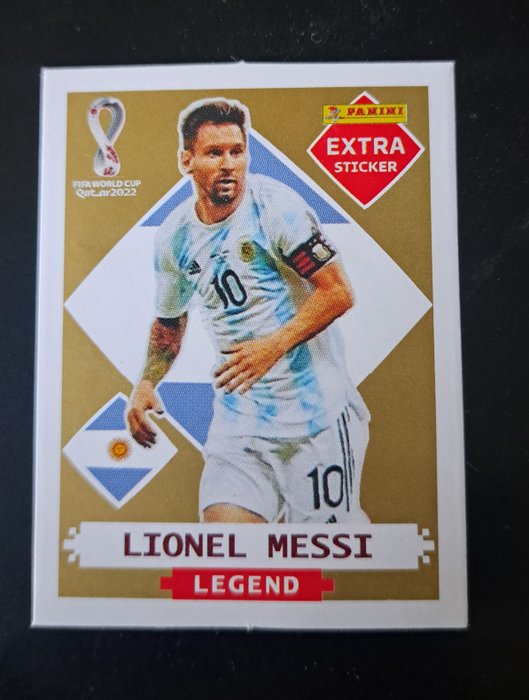 Panini - Qatar 2022 World Cup, Extra Legend GOLD - Lionel Messi - 1 Sticker