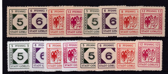 Germania - Zone poștale locale 1945 - Gorlitz. - Michel; 1/12