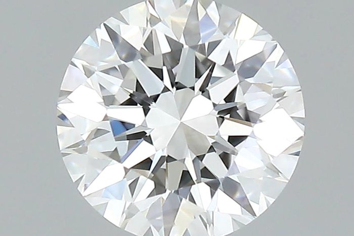 1 pcs 鑽石 - 0.65 ct - 明亮型 - H(次於白色的有色鑽石) - VVS2, *3EX*