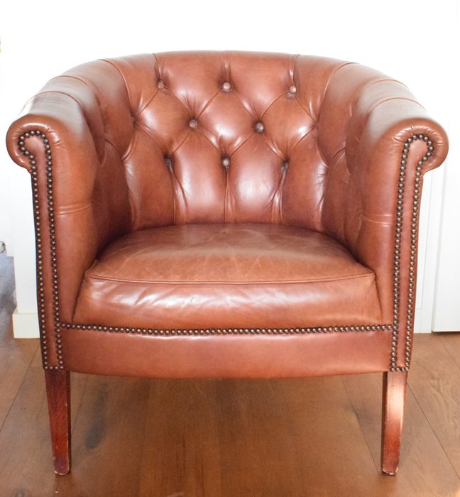 Chesterfield tub chair Bendic leder - Armchair (1) - Bendic leather