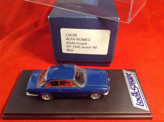 Look Smart 1:43 - 1 - Modell racerbil - ref. #LS07B Alfa Romeo Giulia Coupé GT 1300 Junior 1966 - fabrik byggd