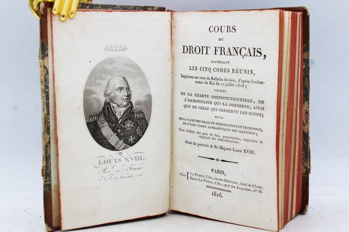 Napoléon - Cours Du Droit Français, Contenant Les Cinq Codes Réunis - 1816