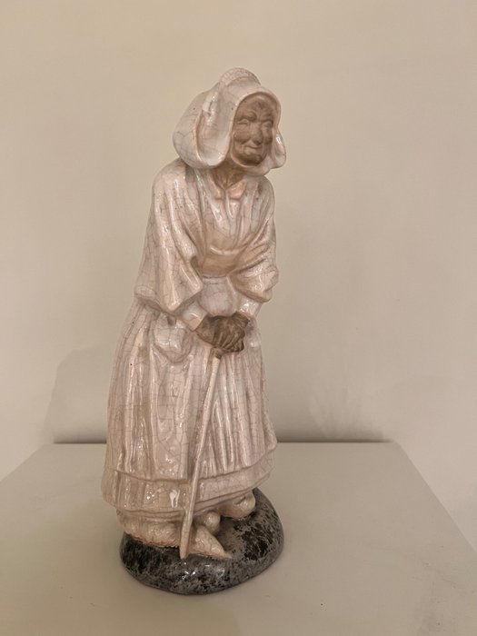 雕塑, Statuette Louis-Henri NICOT - 31 cm - 陶器