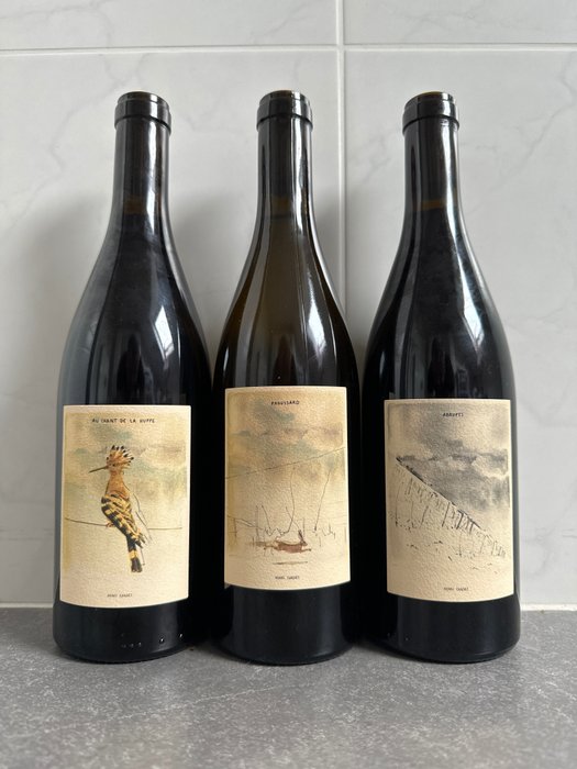 2022 Henri Chauvet "Froussard", "Au Chant de la Huppe" & "Abrupts" - Alvernia - 3 Bottiglia (0,75 litri)