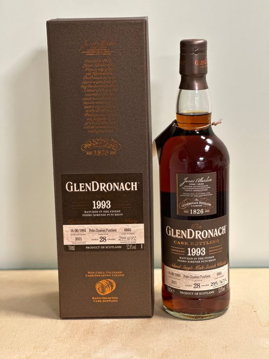 Glendronach 1993 28 years old - Original bottling  - b. 2021  - 700毫升