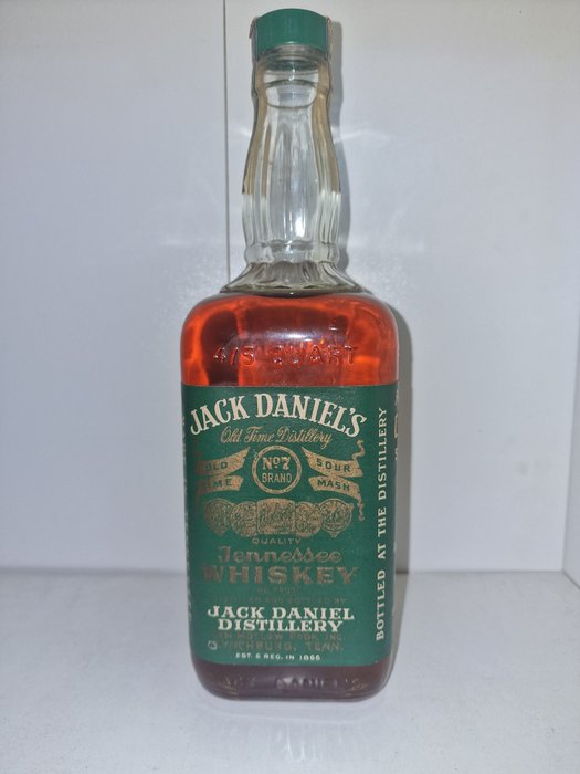 Jack Daniel's - Old No 7 - Green Label  - b. 1970  - 4/5 quart