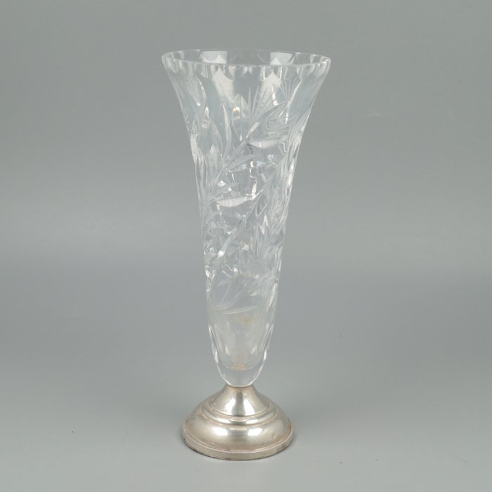 Nederland ca. 1900 *NO RESERVE* - Vase (1)  - Glas, Sølv