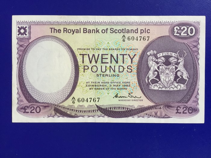 Scotland. - 20 pounds 1982 - Pick 344