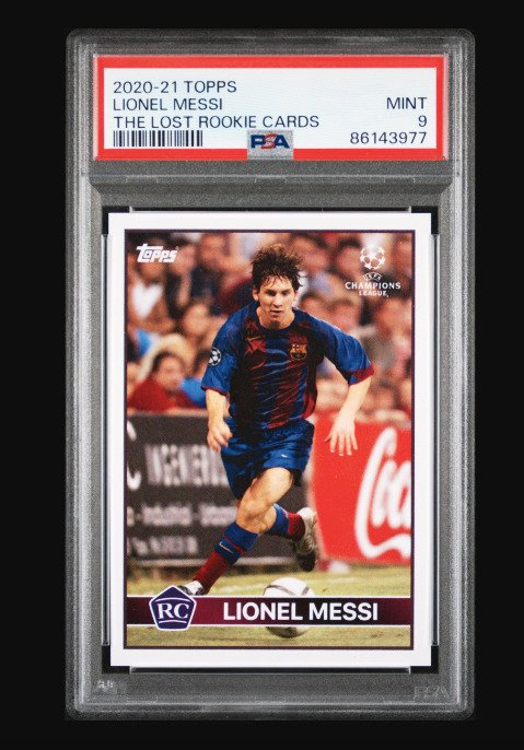 2020 - Topps - The Lost Rookie Cards - Lionel Messi - 1 Graded card - PSA 9