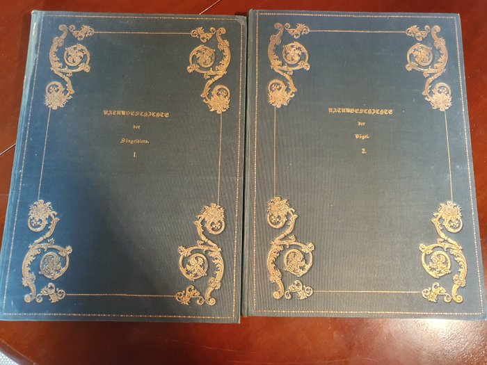 k.a - Naturgeschichte des Thierreichs   Bd. 1: Säugetiere und Bd. 2 Vögel - 1848