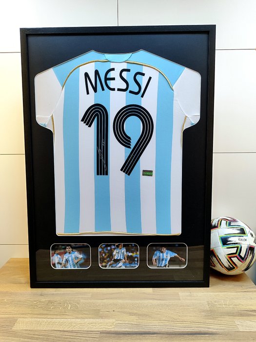 Argentina - 世界足球锦标赛 - 莱昂内尔·梅西 - 毛织运动衫