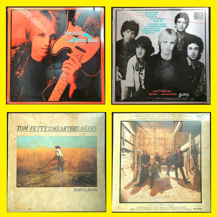 Tom Petty And The Heartbreakers (Rock & Roll, Pop Rock, Classic Rock) - 1. Long After Dark (USA '82) 2. Southern Accents (USA '85) - LP-albumit (useita esineitä) - 1st Pressing - 1982