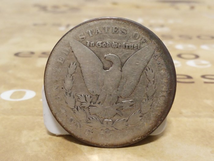 Förenta staterna. Morgan Dollar 1881-CC (Carson City) RARE KEY DATE!