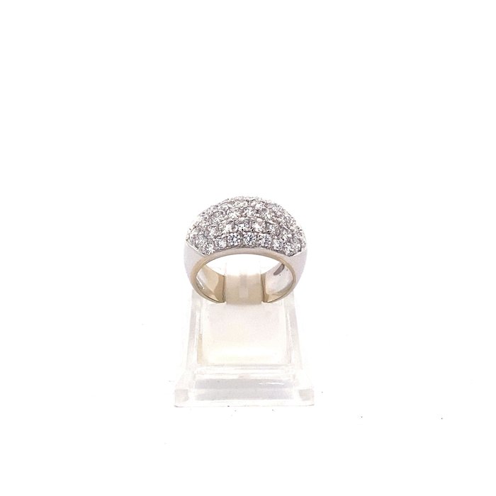 Gyűrű Fehér arany Gyémánt  (Természetes) 