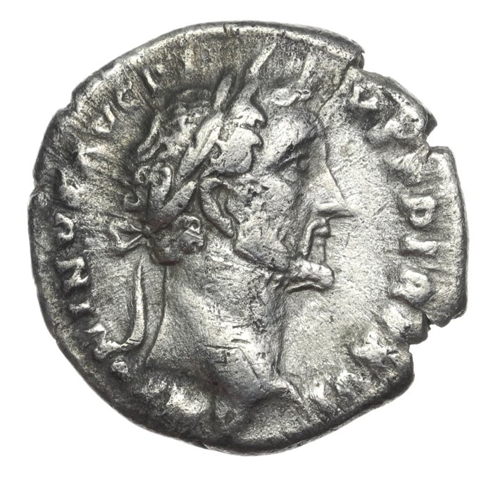 Roman Empire. Antoninus Pius (AD 138-161). Denarius (Annona). Rome mint 152-153 AD. / RIC 221