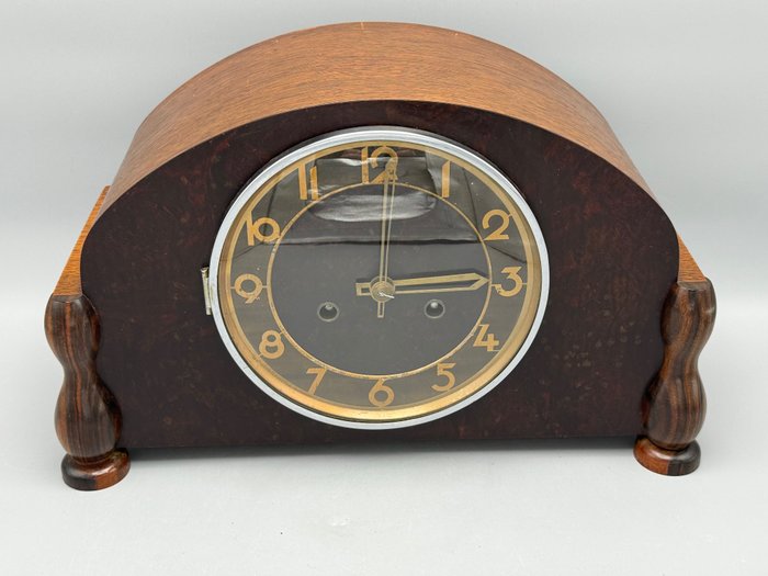 Óra - Amsterdam School Clock - Fa, fém - 1910-1920