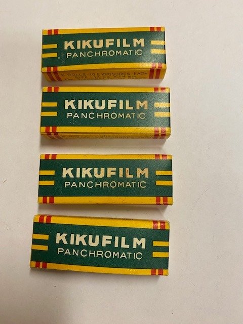 Kikufilm 6 rolls-10 exposures each 14x14 mm (For Tougodo hit) 未使用的底片