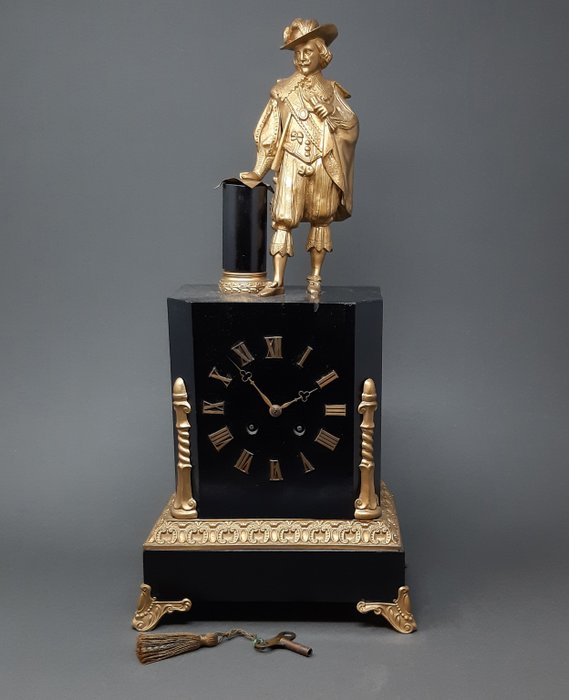 壁炉架时钟 - 木材, 黄杨木 - 1840-1850