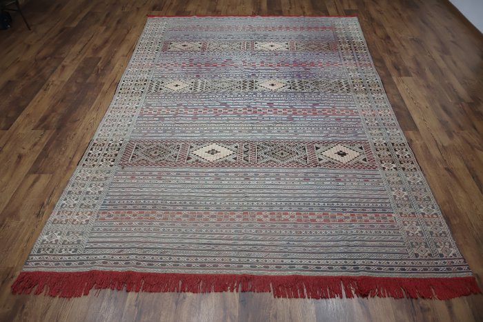 突尼斯基里姆 - 凯利姆平织地毯 - 372 cm - 245 cm