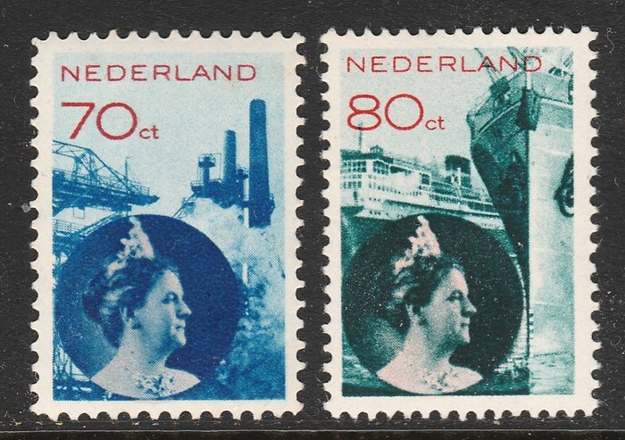 Nederländerna 1931/1933 - Drottning Wilhelmina "fotomontage" - NVPH 236/237