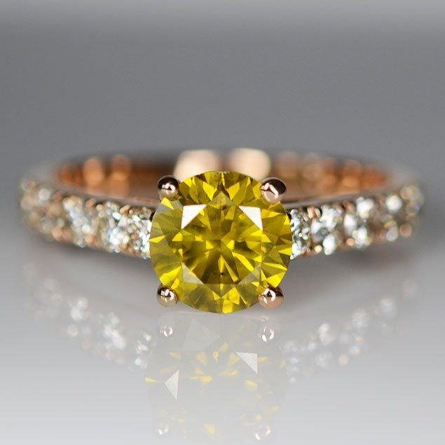 Ring Roségold Diamant  (Natürlich) 