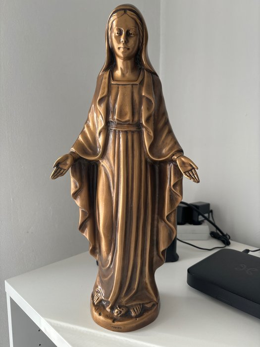 Caggiati - Figure - Vierge Marie - 41 cm - Bronze (patinated)