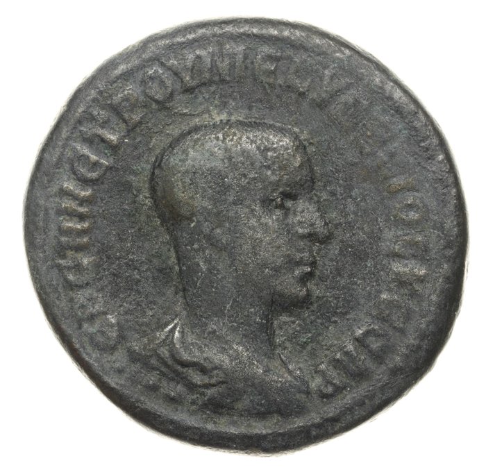 叙利亚塞卢西德和皮耶里亚。, 罗马帝国（省）. Herennius Etruscus (AD 251). Tetradrachm (27mm; 12.47g; 1h). Antiochia ad Orontem, 4th officina 250-251 AD. / Prieur 635; Very Rare!