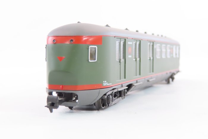 Artitec H0 - 20.277.02 - Modellbahn-Personenwagen (1) - Pec „Deukneus“ stromlinienförmiger Postwagen - NS