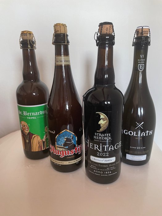 Brasserie des Legendes, Brasserie van Steenberge, Sint Bernard & De Halve Maan - Triple、Grand Cru、Limited 2022 與 Goliath Blonde - 75厘升 - 4 瓶