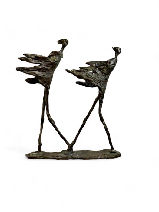 Corry Ammerlaan - Figurine - With the wind - Bronze