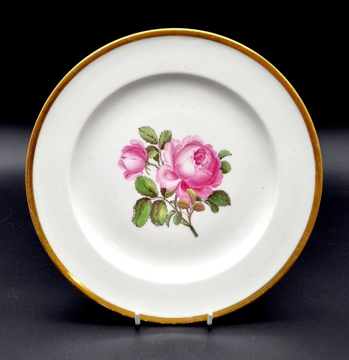 Meissen - 餐桌用具 - 第一选择！红玫瑰专用盘约 24 厘米 - 瓷