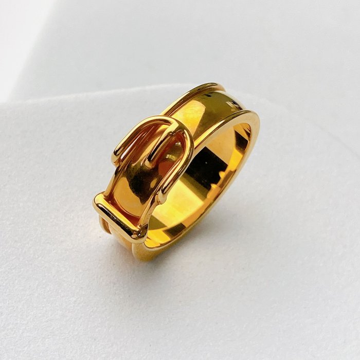 Hermès - Gold-plated - Scarf ring