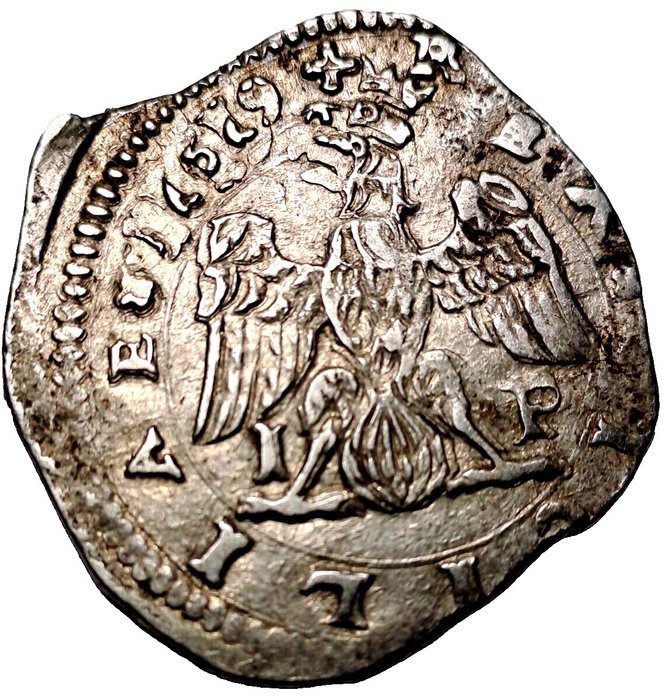 Italien, Königreich Sizilien. Filippo III. di Spagna (1598-1621). 4 Tarì 1619 - Messina
