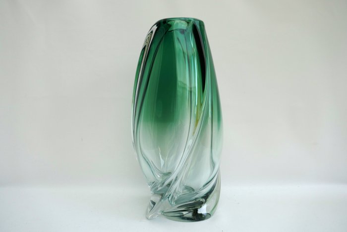 Val Saint Lambert - 花瓶 -  新娘花瓶  - 玻璃