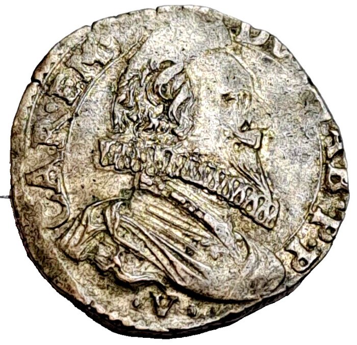Itália, Ducado de Saboia. Carlo Emanuele I (1580-1630). Fiorino 1629