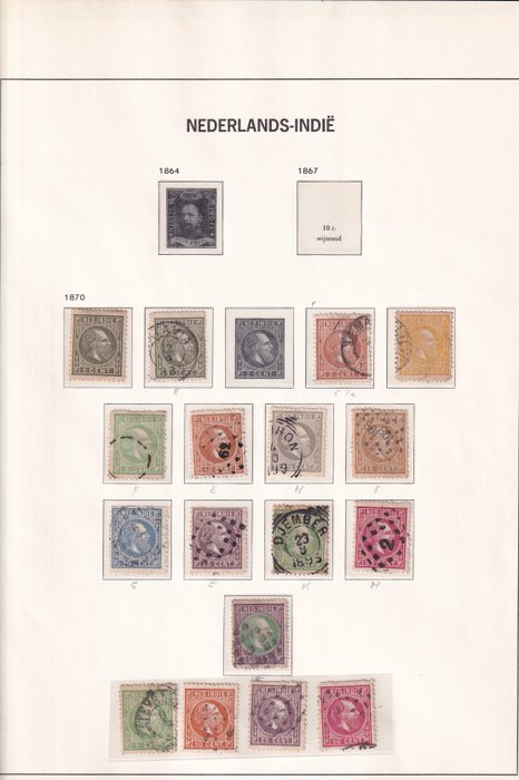 Nederlands-Indië 1870/1962 - Nederlands Indie/Nieuw Guinea 1870 - 1962 in Davo album + Sockboek - NVPH