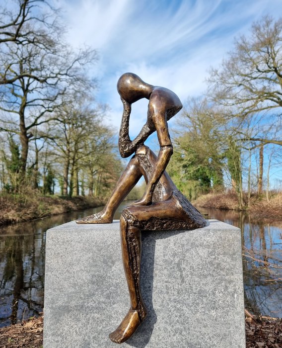 Skulptur, Deep emotion - 84 cm - Brons