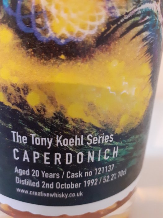 Caperdonich 1992 20 years old – The Tony Koehl Series  – b. 2013  – 70cl