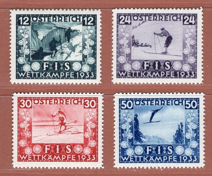 奥地利 1933 - FIS I - ANK 551-554