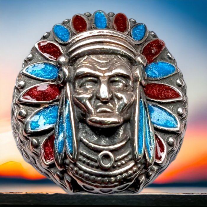 From Ancient Tradition - Native Silver Jewel  - Diorama - Italian Handmade Jewel