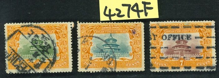 China - 1878-1949  - Tempel des Himmels gesetzt