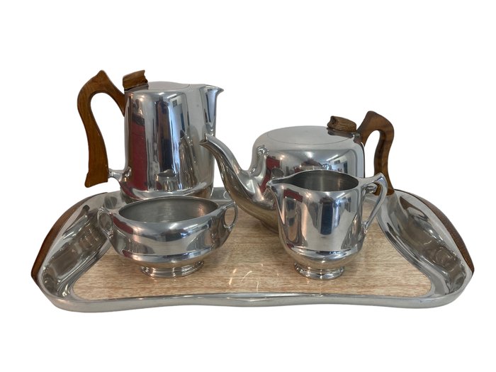 picquot ware art deco - 咖啡/茶杯具組 - 鋁