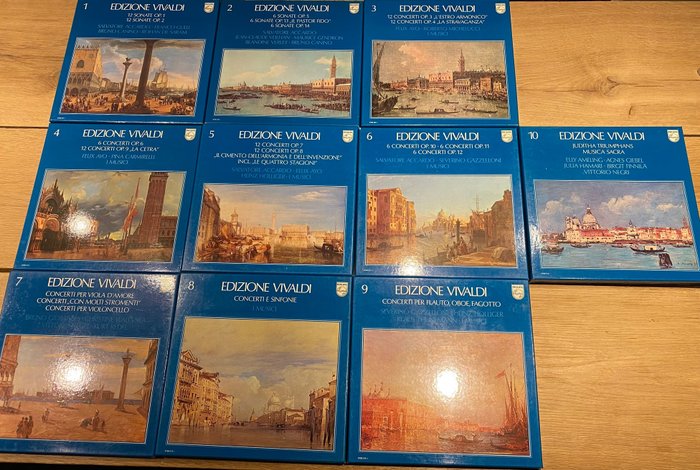 Vivaldi Complete Anniversary Edition! - Edizione Vivaldi - Múltiples títulos - Caja colección de LP - Stereo - 1978