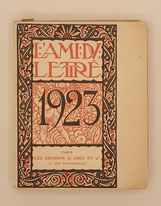 Almanach - L’ami du lettré pour 1923 [Almanach Association des courriéristes littéraires des journaux] - 1923