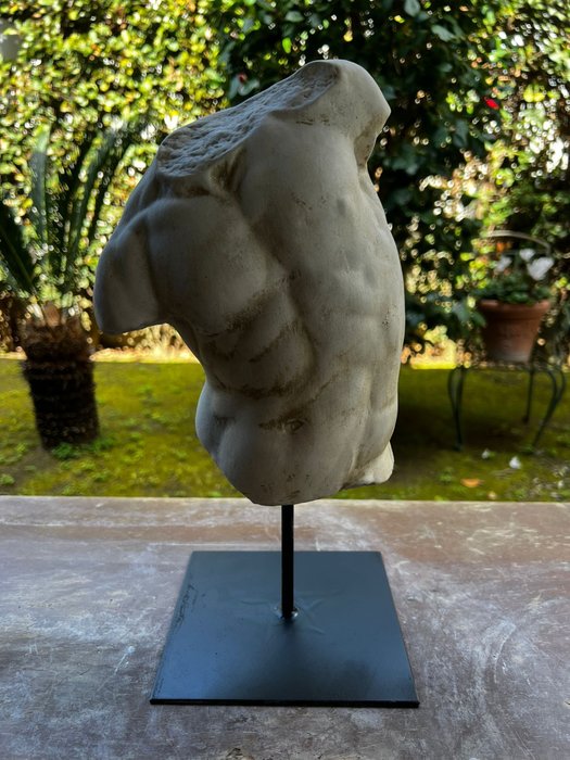 雕塑, Torso Gaddi - 35 cm - 大理石粉尘