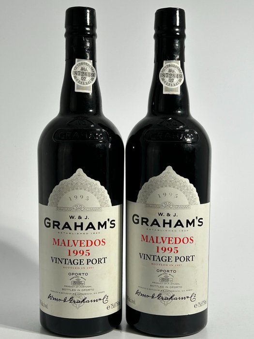 1995 Graham's Quinta dos Malvedos - Oporto Vintage Port - 2 Flessen (0.75 liter)