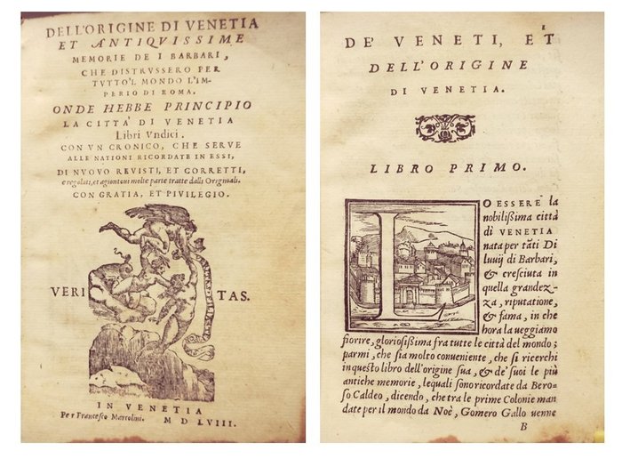Zeno Niccolò - Dell’Origine di Venetia - 1558